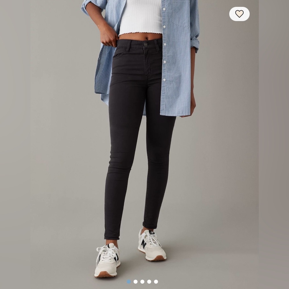 American Eagle Outfitters Black Hi-Waisted Jeggings